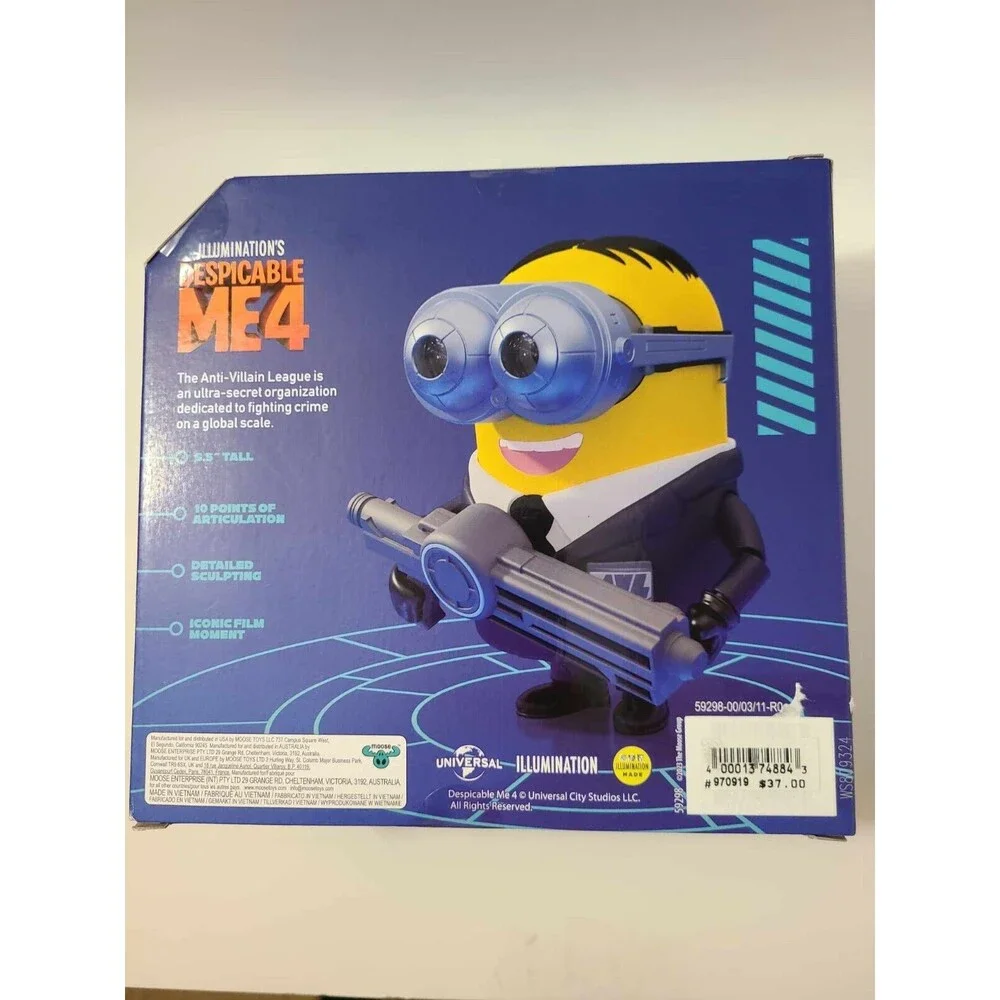 Minion Deluxe Figure Agent Dave Toy Minions Despicable ME4 collectible NEW NIB